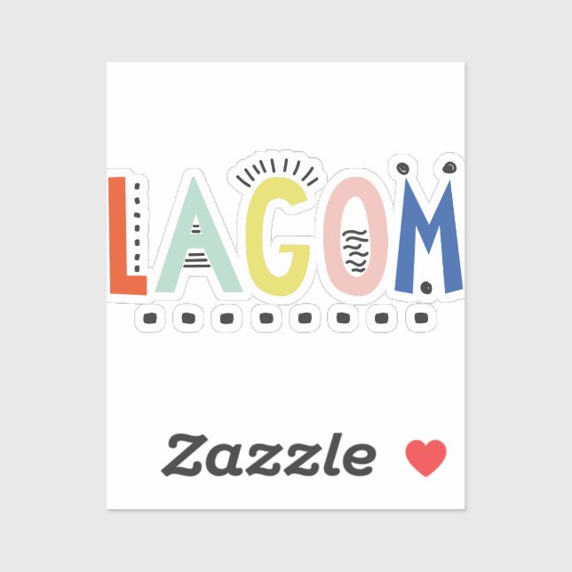 Pegatina Vinyl de Lagom Colors (Hoja)
