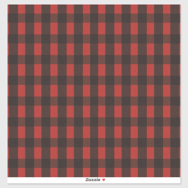 Pegatina Vinyl de Lumberjack Bear Plaid (Hoja)