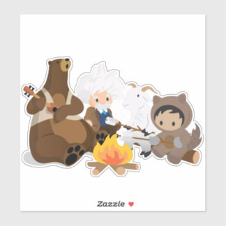 Pegatina Vinyl de Salesforce Campfire