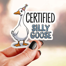 Pegatina Vinyl de Silly Goose certificado