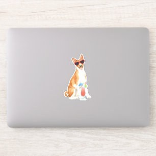 Pegatina Vinyl de Summer Basenji