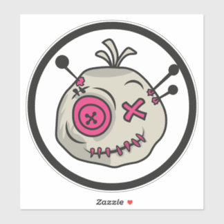 Pegatina Vinyl de tokens de vudú grande de 8" x 8"