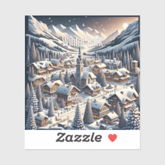 Pegatina Vinyl de Winter Park Colorado de 3 pulgad