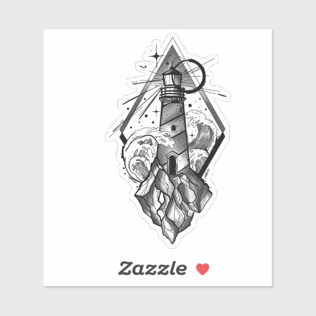 Pegatina Vinyl del faro (Hoja)