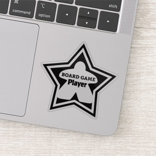 Pegatina Vinyl del jugador de juegos de mesa (Detalle)