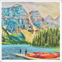 Pegatina Vinyl del Parque Nacional Banff