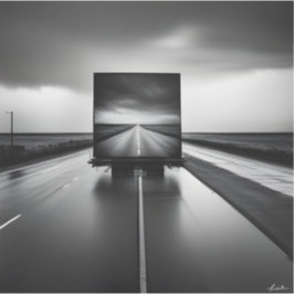 Pegatina Vinyl extraíble de largo camino a casa