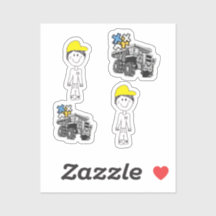 Pegatina VINYL - HIJO+CAMIÓN