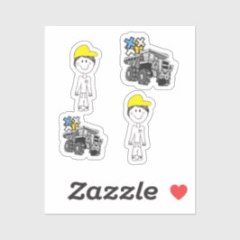 Pegatina VINYL - HIJO+CAMIÓN