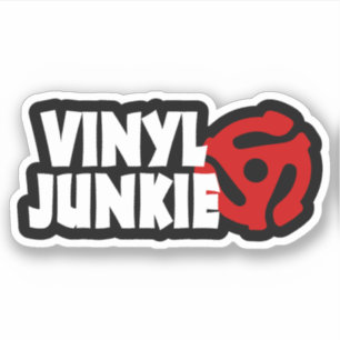 Pegatina Vinyl Junkie
