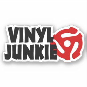 Pegatina Vinyl Junkie