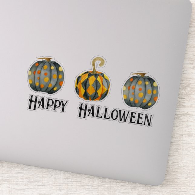 Pegatina Vinyl Personalizado de Halloween decorada con cala (Detalle)