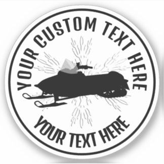 Pegatina Vinyl, Personalizado de iconos de Snowmobile