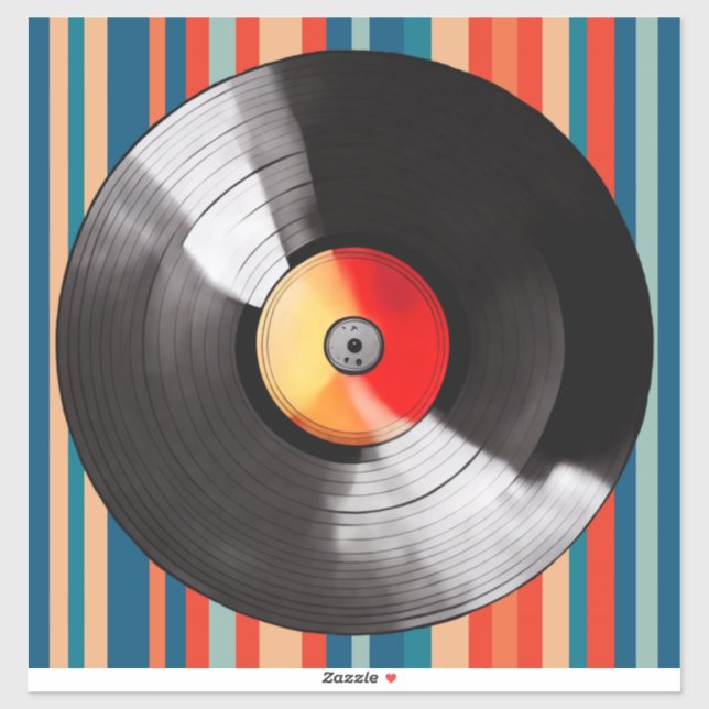 Pegatina Vinyl Record Vinyl (Hoja)