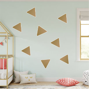 Pegatina vinyl triangular stickers for kids, wall decor