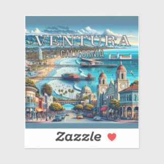 Pegatina Vinyl Ventura California de 3 pulgadas