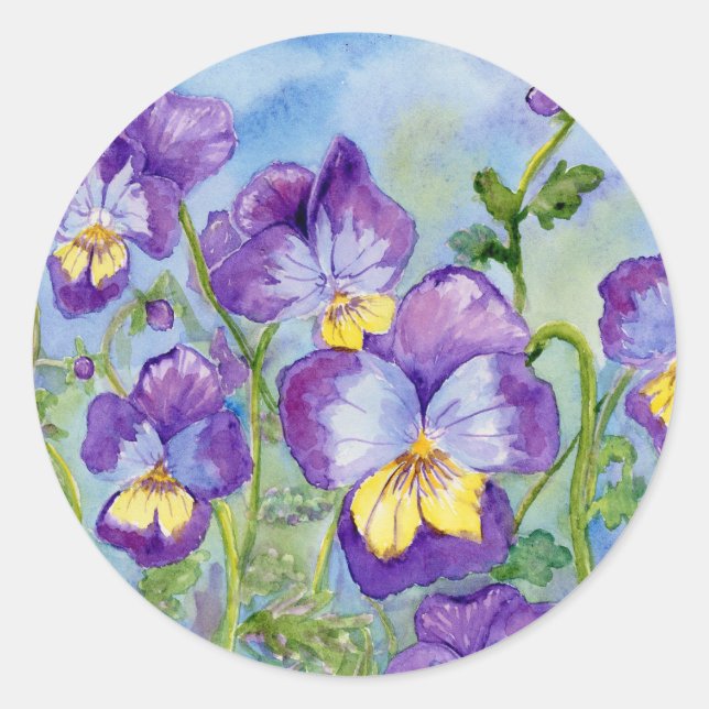 pegatina "Violas" (Anverso)