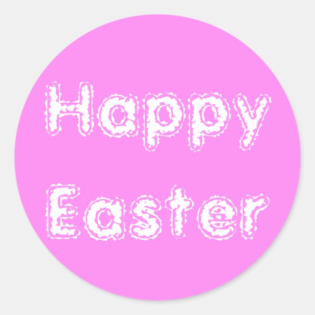 Pegatina violeta de la escarcha de Pascua por Janz (Anverso)