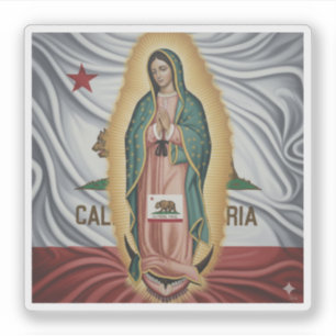 Pegatina Virgen de Guadalupe - California