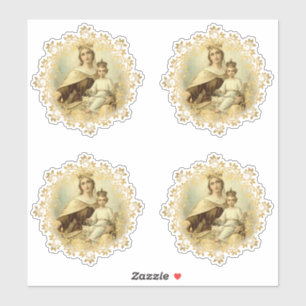 Pegatina Virgen María Monte Carmel Jesús Vinilo Religioso