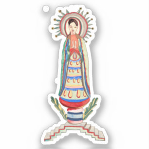 Pegatina Virgen Vintage María Nuestra Señora de la Luz
