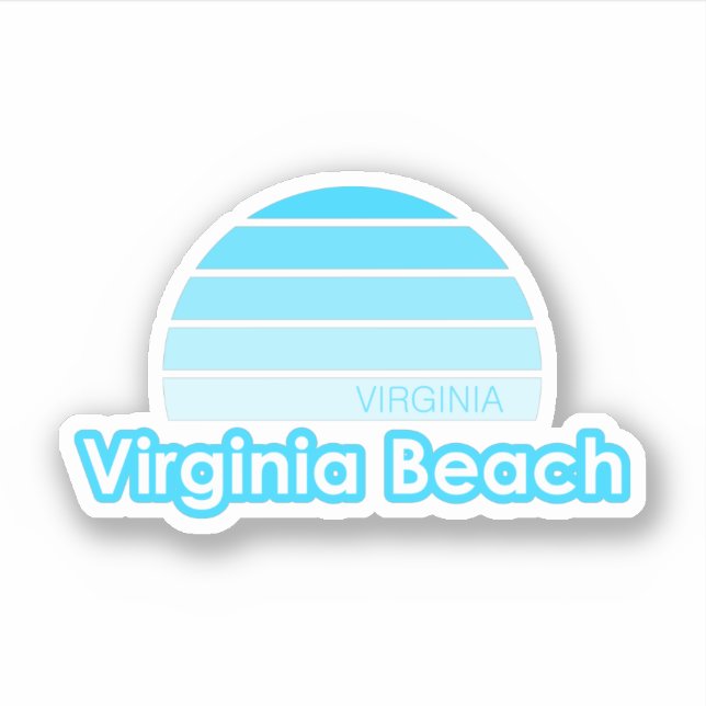Pegatina Virginia Beach (Anverso)