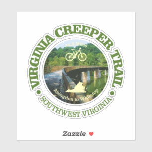 Pegatina Virginia Creeper Trail (Ciclismo C)