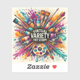 Pegatina Virtual Variety Art Studio - Square Vinyl