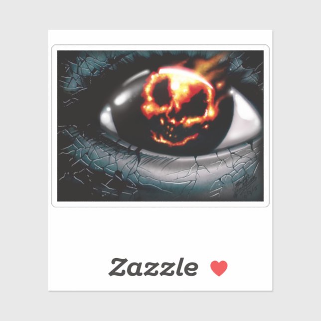 Pegatina "Visión de Fuego" (Hoja)