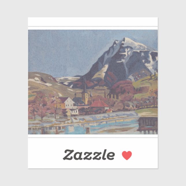 Pegatina Vista de Dolný Kubín por Arnold Peter Weisz (Hoja)