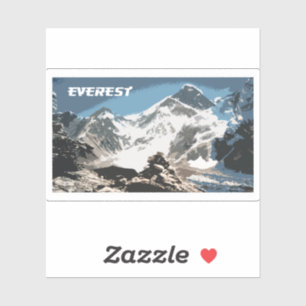Pegatina Vista del Monte Everest, Nepal
