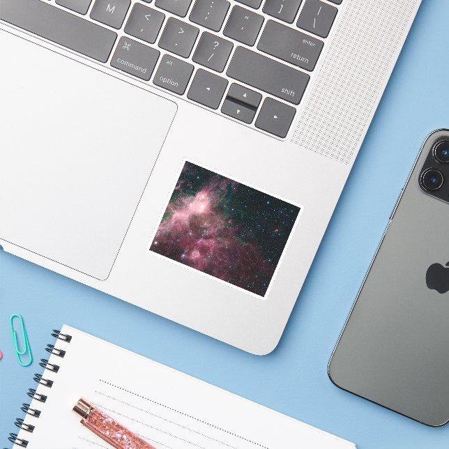 Pegatina Vista En infrarrojos Que Muestra El Nacimiento Y L (Ordenado portátil con iPhone)