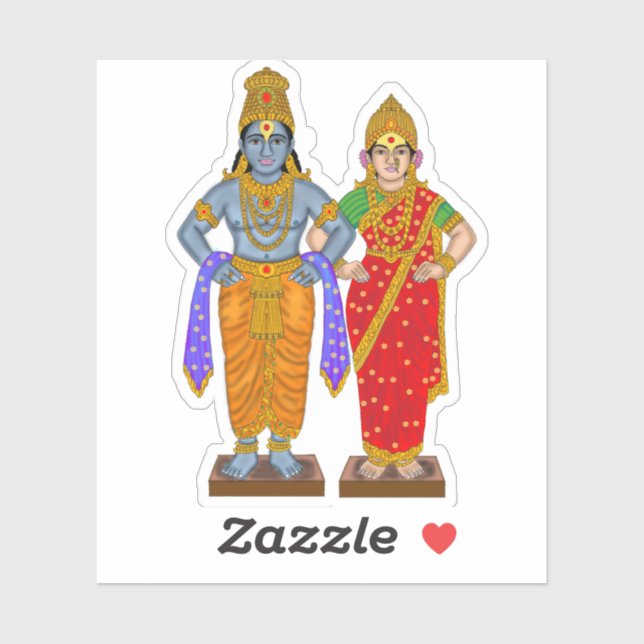 Pegatina Vitthal Rukmini Sticker (Hoja)