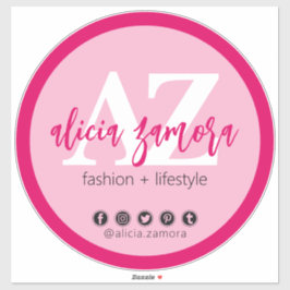 Pegatina Viva el moderno Personalizado de influencia en los