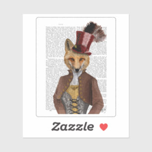 Pegatina Vivienne Steampunk Fox