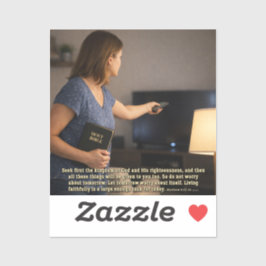 Pegatina Vivir fielmente es suficiente