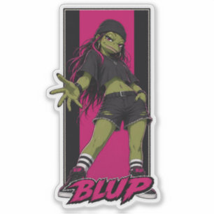 Pegatina Vixy La Rapa Femenina de Streetwear Gráfico