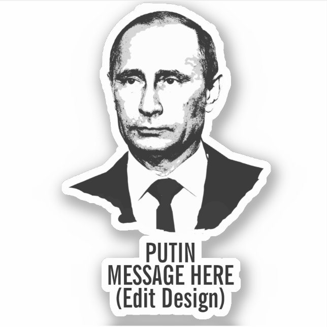 PEGATINA VLADIMIR PUTIN PERSONALIZADO (Anverso)