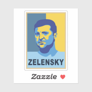 Pegatina Vladimir Zelensky - Yo apoyo a Ucrania