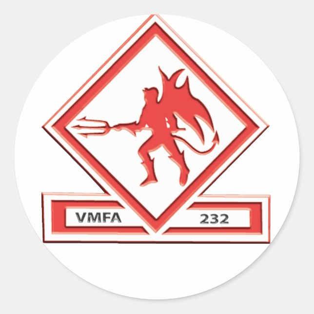 PEGATINA VMFA-232 (Anverso)