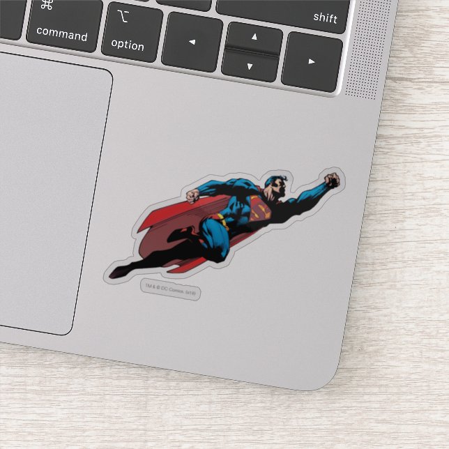 Pegatina Volando a la derecha - Comic (Detalle)