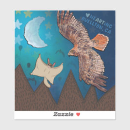 Pegatina - Volando alto