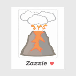 Pegatina Volcán