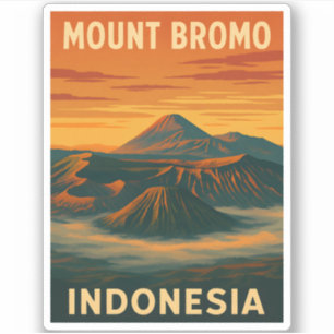 Pegatina Volcán Bromo Indonesia