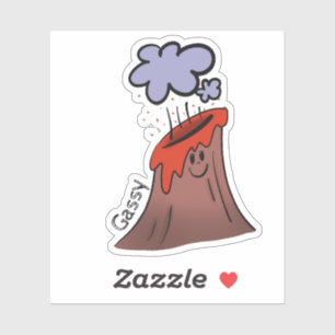 Pegatina Volcán Gassy