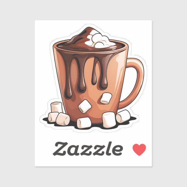 Pegatina Volcano Hot Chocolate Dream Mug sticker (Hoja)