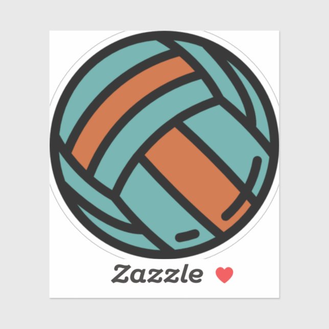 Pegatina voleibol (Hoja)