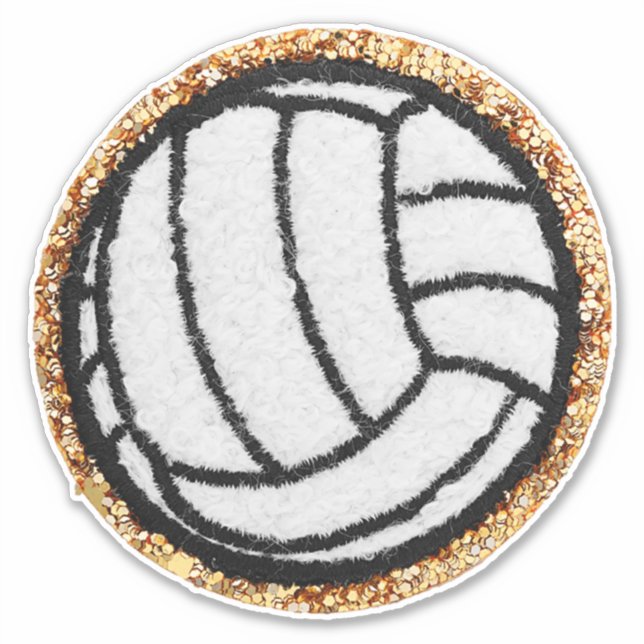 Pegatina Voleibol de Chenille (Anverso)