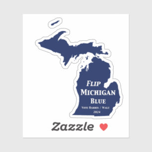 Pegatina Voltear Michigan Blue en 2024