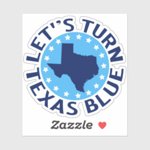 Pegatina Volvamos a Texas Blue Vote Demócrata Político